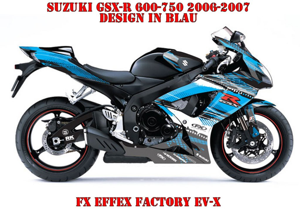 EV-X Blau für Suzuki GSX-R 600/750 2006-2007